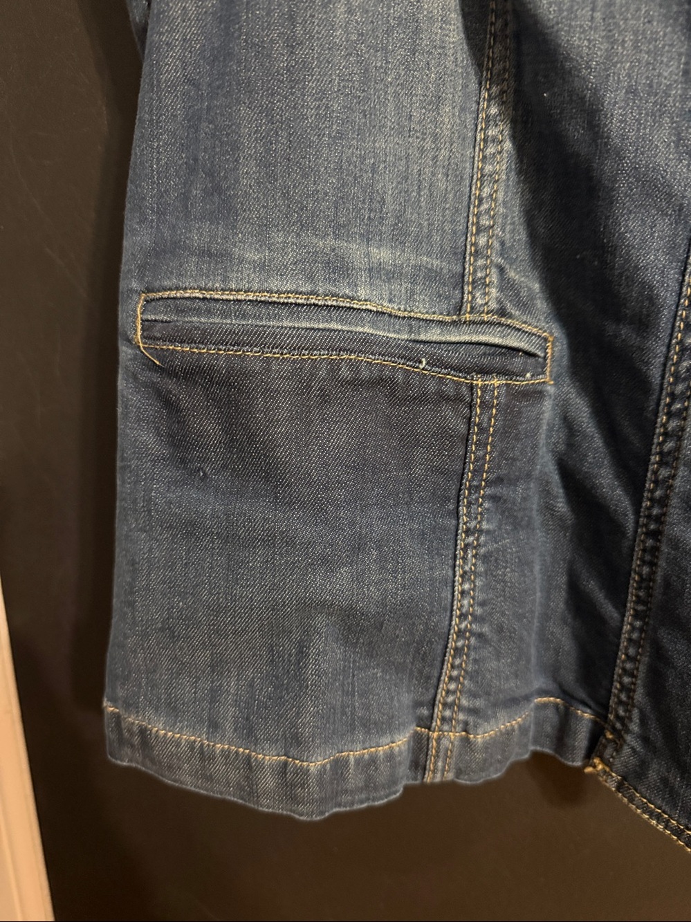 Coldwater Creek Notch Lapel Denim Vest Size: W20 - Picture 5 of 9
